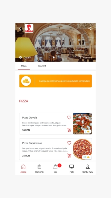 Papico Delivery - Android and iOS mobile application for food delivery